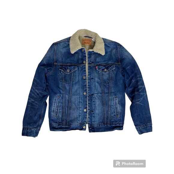 Levis Other - Levi’s Sherpa Lined Classic Trucker Denim Jean Jacket size L